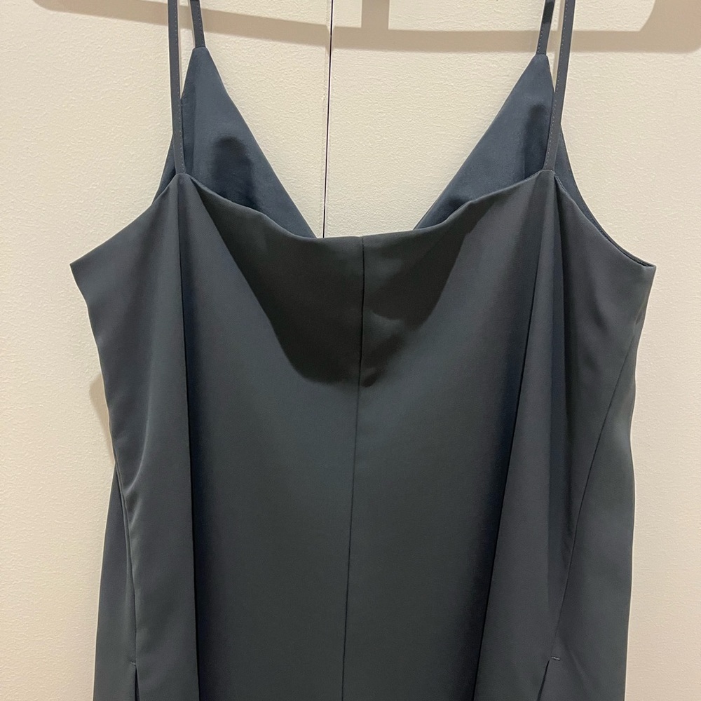 Uniqlo Midnight Blue Midi Dress gently worn - Picture 4 of 14